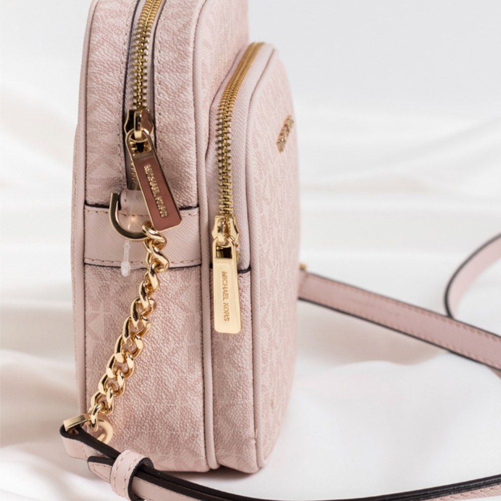 MICHAEL KORS Jet Set Travel Medium Logo  Crossbody Bag - Picture 4 of 7